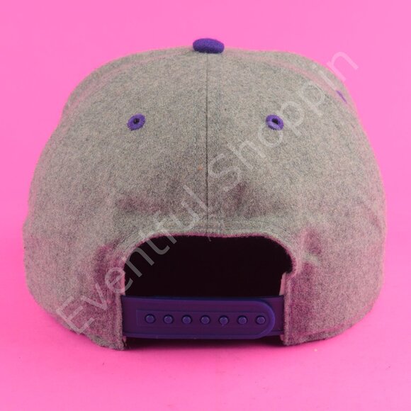 47 LSU Tigers Hat Mens Gray Purple Wool Flannel Snapback - Picture 4 of 9